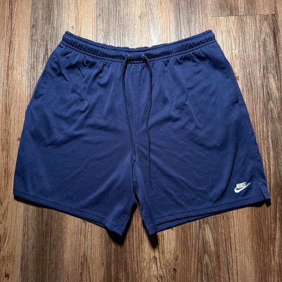 Nike‎ Tall Mens Blue Mesh Athletic Training Running Shorts - Picture 1 of 7